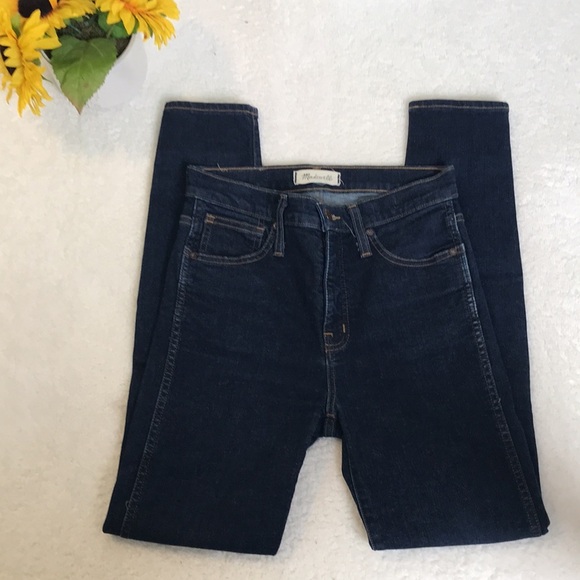Madewell 10” High Rise Women's Blue Skinny Jeans - Picture 6 of 7